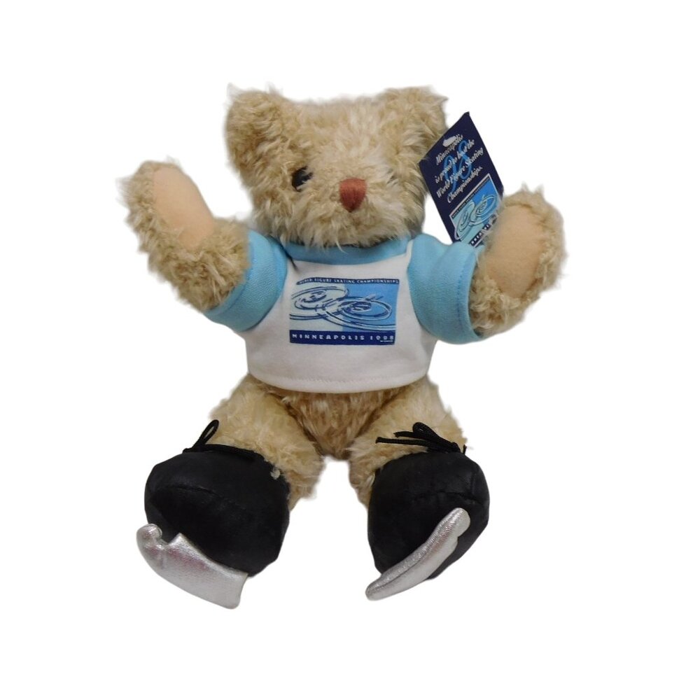Commonwealth World Figure Skatng Championships Minneapolis1998 Bear Plush Signed